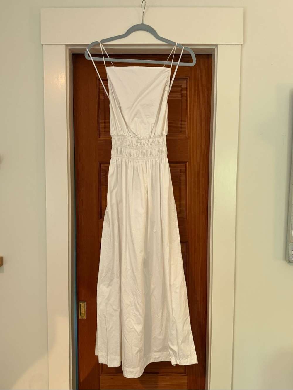 & Other Stories White Spaghetti-Strap Maxi Dress